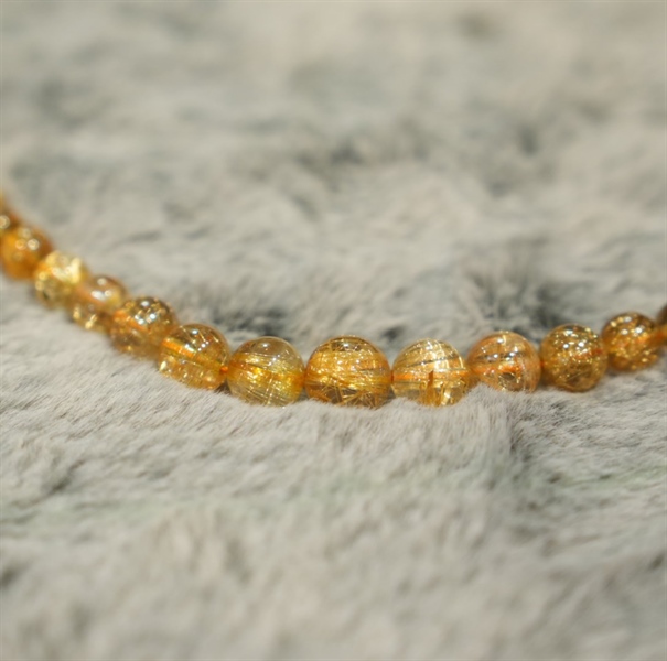 Vòng chuỗi thạch anh tóc vàng 769229 KG+