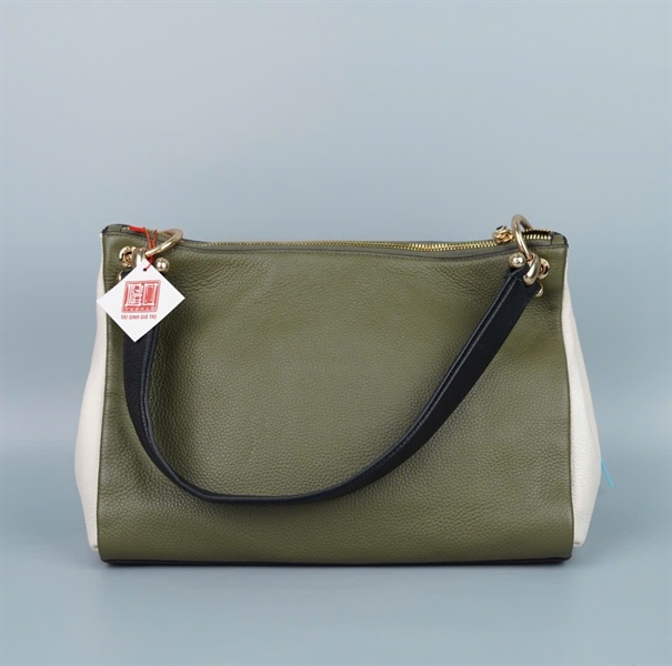 Túi Coach xanh trắng sz31 (ALT) KG+