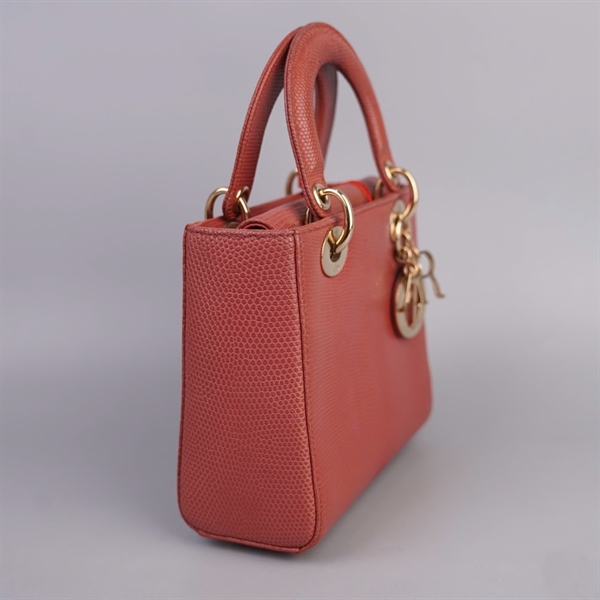 Túi Dior Lady hồng đất szS (A-T) KG+