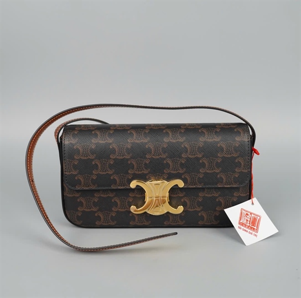 Túi Celine Triomphe nâu chữ nhật (S-CU-2242) (A-T) sz20 KG+