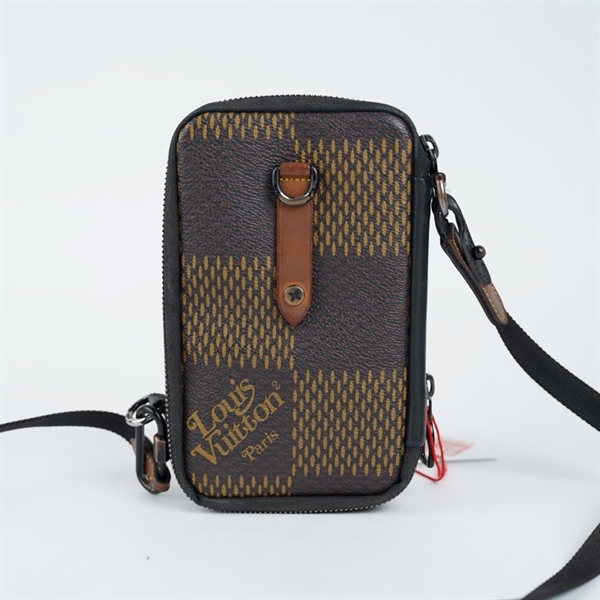 Túi LV đeo chéo nâu in hình rùa sz10 (TH) KG+