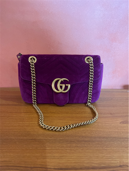 Túi Gucci marmont nhung tím +