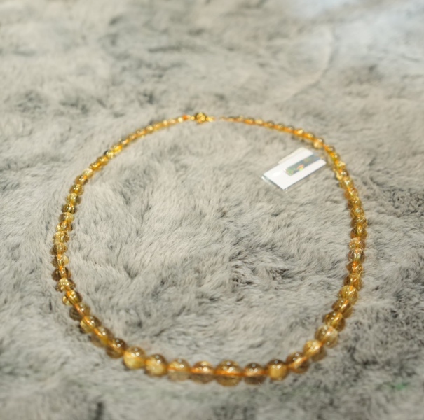 Vòng chuỗi thạch anh tóc vàng 334936 KG+