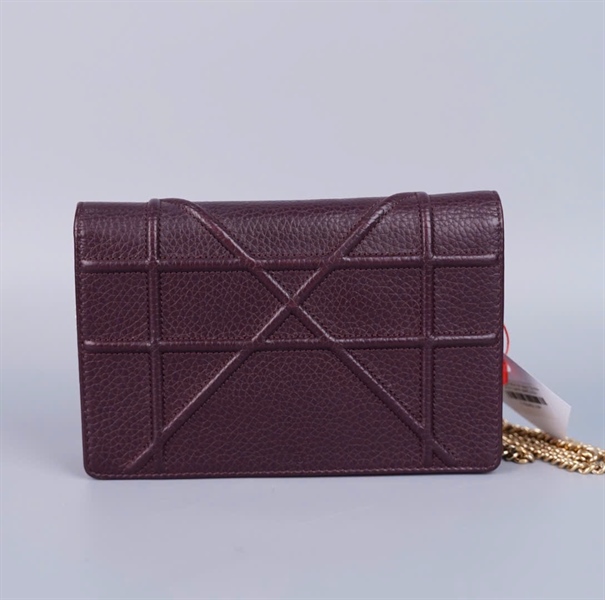 Túi Dior Woc tím đen (12-MA-0147) sz19 (BMC) KG+