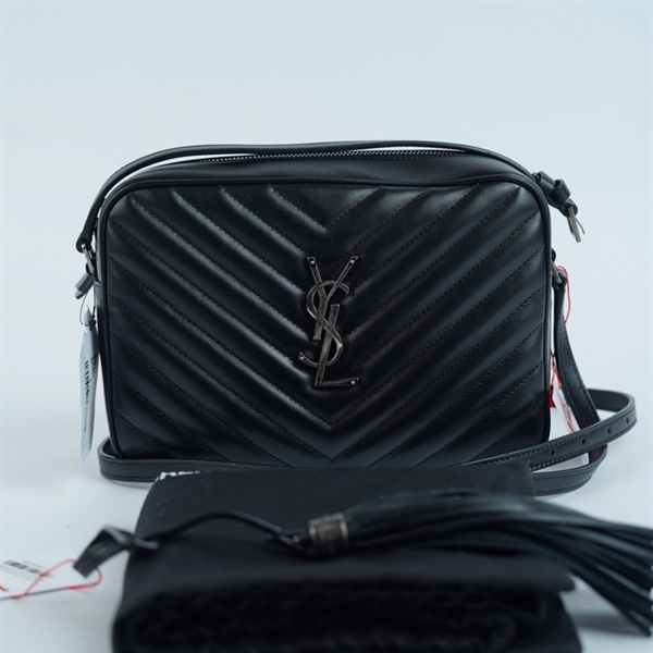 Túi YSL Loulou Camera Bag đen kèm champ (FLY612544-0122) sz23 KG+