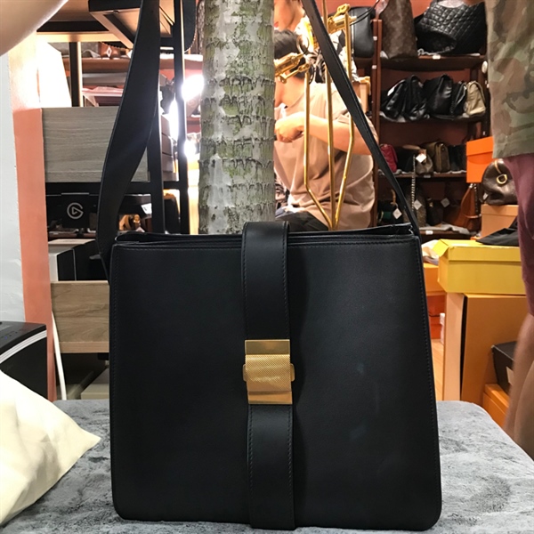 Túi tap da Bottega Veneta đen +