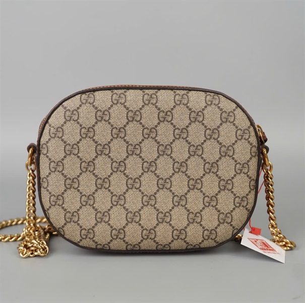 Túi GG đeo chéo xám (409535520981) sz19 (BQ) KG+