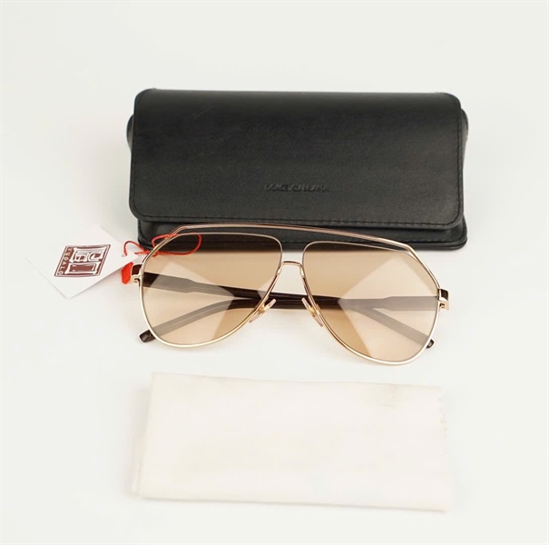 Kính D&G 2266 viền vàng gọng nâu KG+