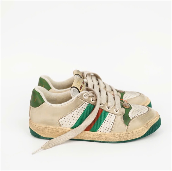 Giày GG xám viền xanh size 35.5 (Manly) KG+