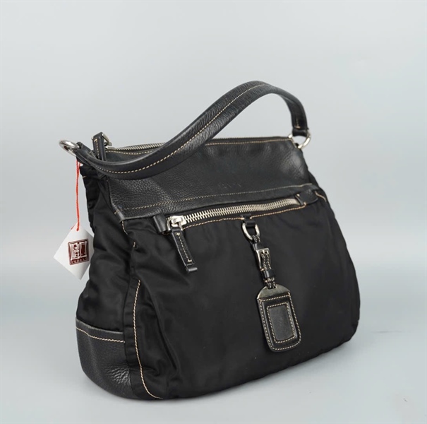 Túi Prada handle đen (ALT) sz34 KG+