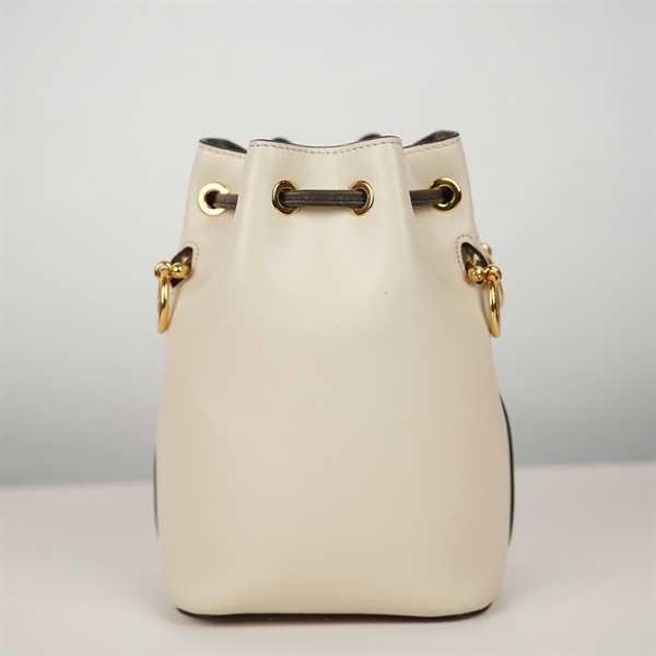 Túi Fendi Bucket trắng sz12 (8BS010 A370 189-0511) (BQ) KG+