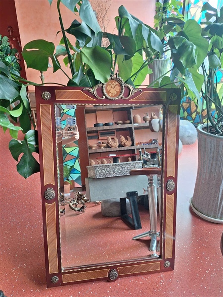 Đồ cổ bộ bàn gương đá +