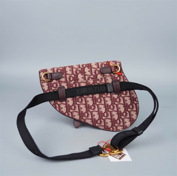 Túi Dior Horsebit đỏ sz18 (BMC) KG+