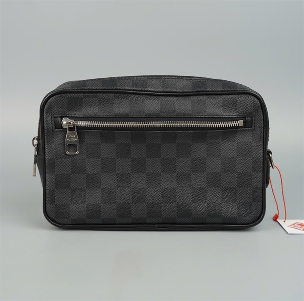 Túi LV Clutch ô vuông đen sz24 KG+